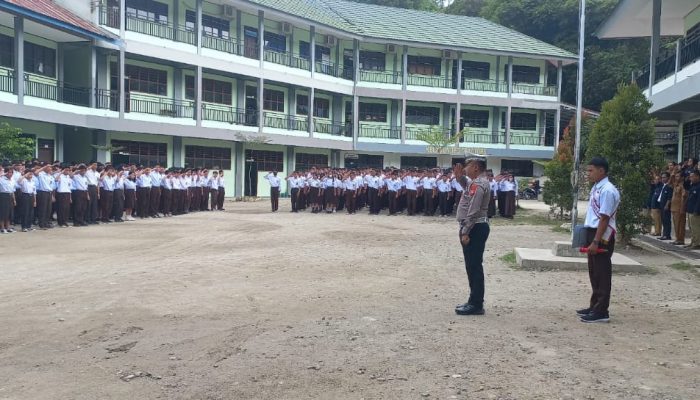Ops Zebra, Kasat Lantas Polres Tana Toraja Kunjungi SMK Pelangi