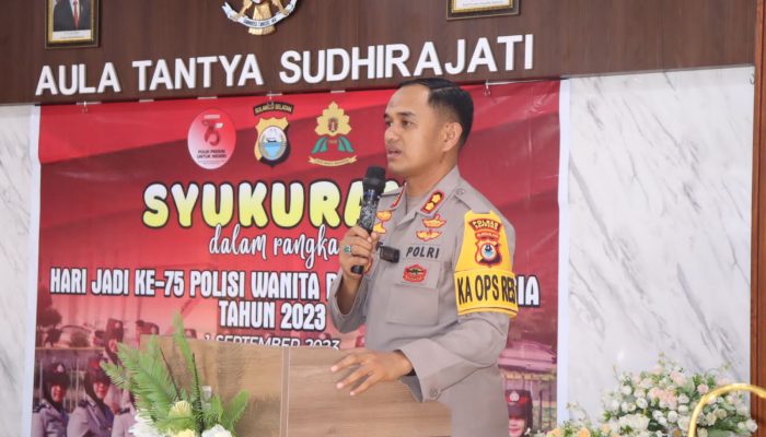 Polres Soppeng Gelar Syukuran HUT Polwan ke 75