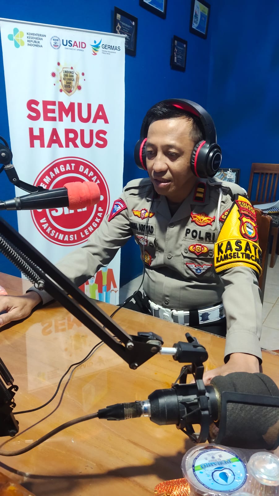 Ops Zebra Pallawa 2023, Kasat Lantas Polres Sinjai Beri Imbauan Lewat Radio Suara Bersatu FM.