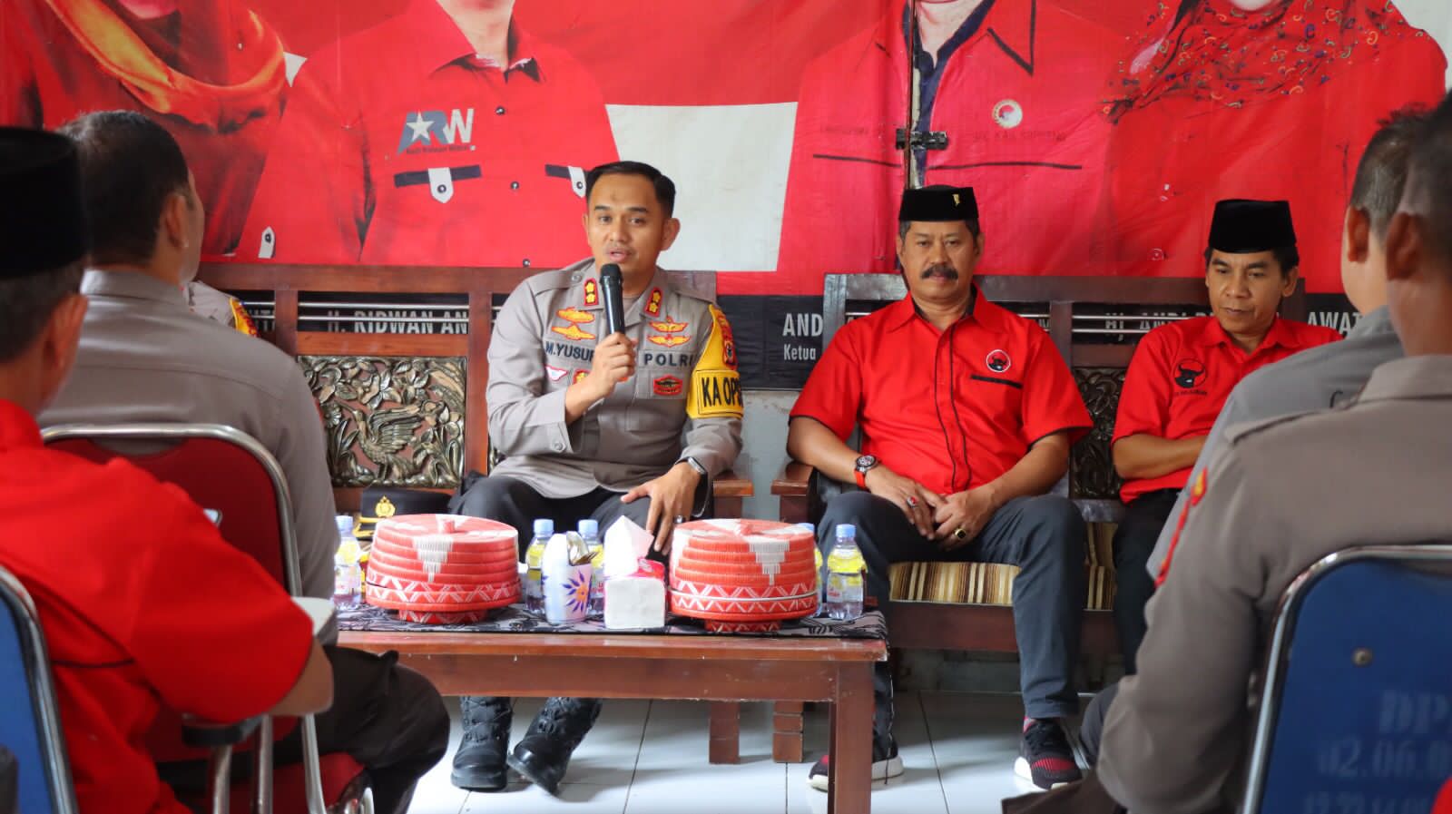 Jelang Pemilu 2024, Kapolres Soppeng Melaksanakan Safari Silaturahmi Bersama Partai Politik