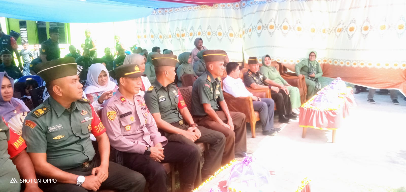 Sinergitas TNI-POLRI, Kapolsek, Iptu Baharuddin Hadiri Peresmian Renovasi Kantor Koramil 1406-09 Sajoanging