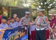 Tanamkan Tertib Berlalu Lintas Sejak Dini, Polantas Bone Edukasi Pelajar SD di Hari Ke-10 Ops Zebra