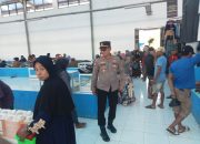 Kapolsek Bola Polres Wajo Bersama Personelnya Melakukan Pengamanan di Pasar Tradisional Solo