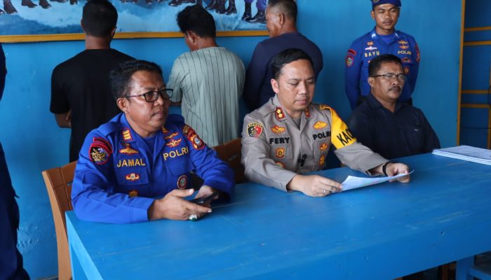 Kapolres Sinjai Release Penangkapan 3 Nelayan Gunakan Jaring Trawl Menangkap Ikan