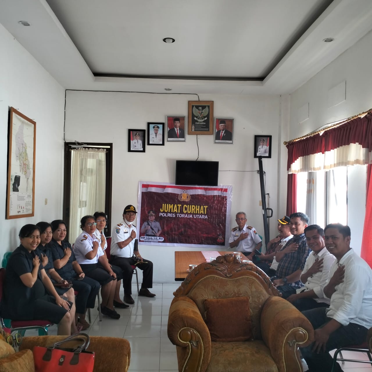 Kasat Reskrim Polres Toraja Utara Beri Himbauan ini Saat Pimpin Jumat Curhat