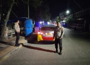 Jaga Kamtibmas Personil Polsek Watang Sawitto Lakukan Patroli Blue Light