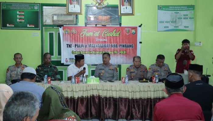 Jumat Curhat, Kapolres Pinrang Terima Aspirasi Masyarakat Di Desa Alitta