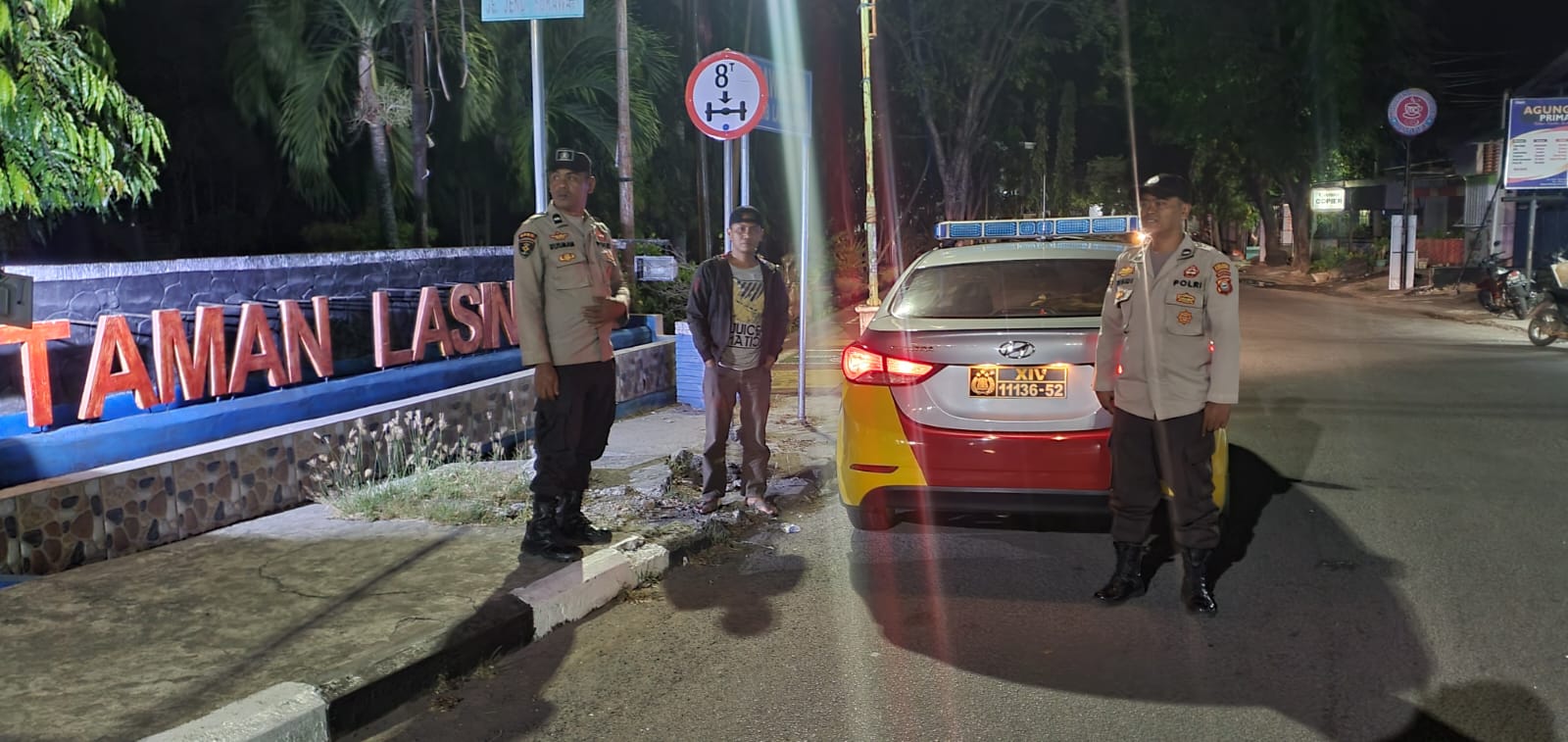 Kapolsek Watang Sawitto Turunkan Personil Lakukan Patroli Di titik Rawan Gangguan Kamtibmas