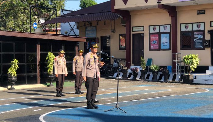 Kapolres Soppeng Pimpin Apel Pagi dan Berikan Arahan Kepada Personil