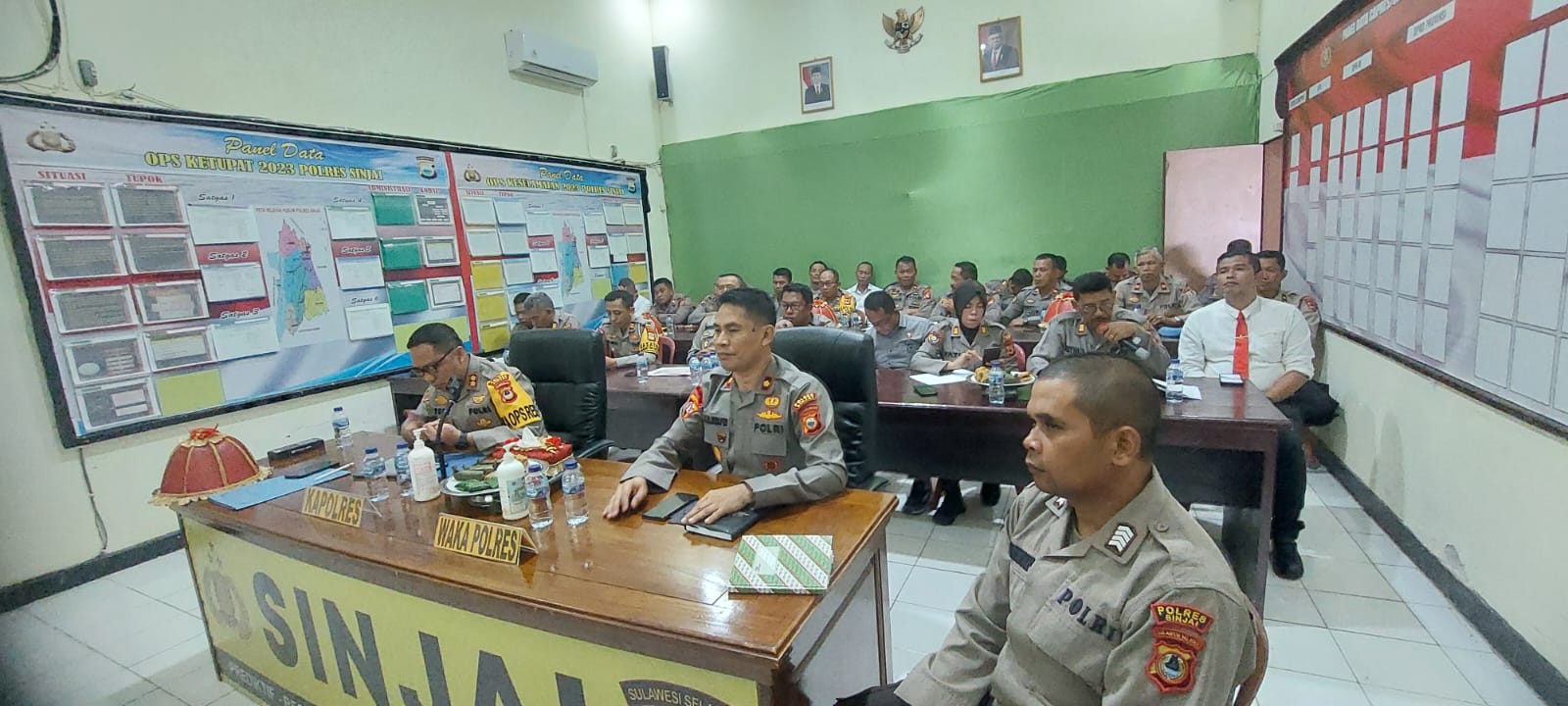Kapolres Sinjai Pimpin Anev Gangguan Kamtibmas Mingguan, Melalui Zoom Meeting