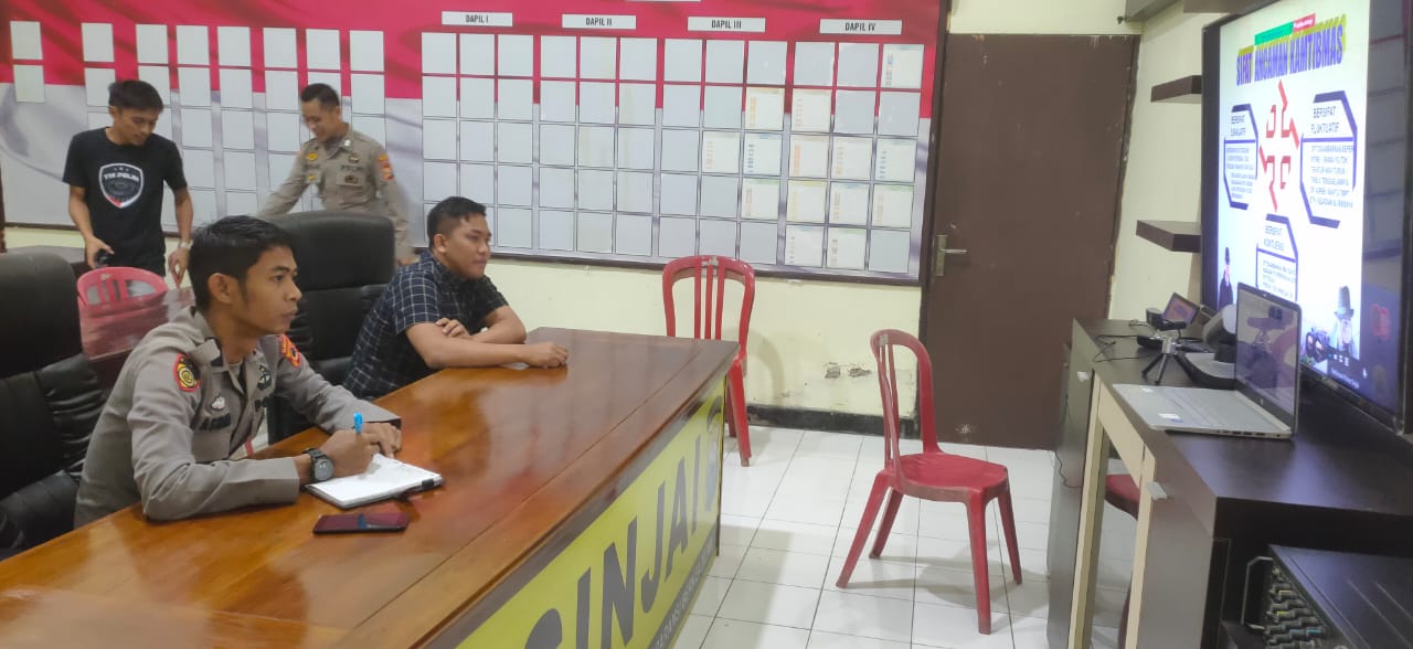 Knowledge Sharing Melalui Zoom Meeting, Personel Polres Sinjai Kembali Terima Materi FT Intelkam