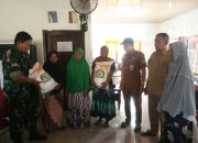 Babinsa Kelurahan Benteng Laksanakan Pengawalan Panyaluran Bantuan Pangan