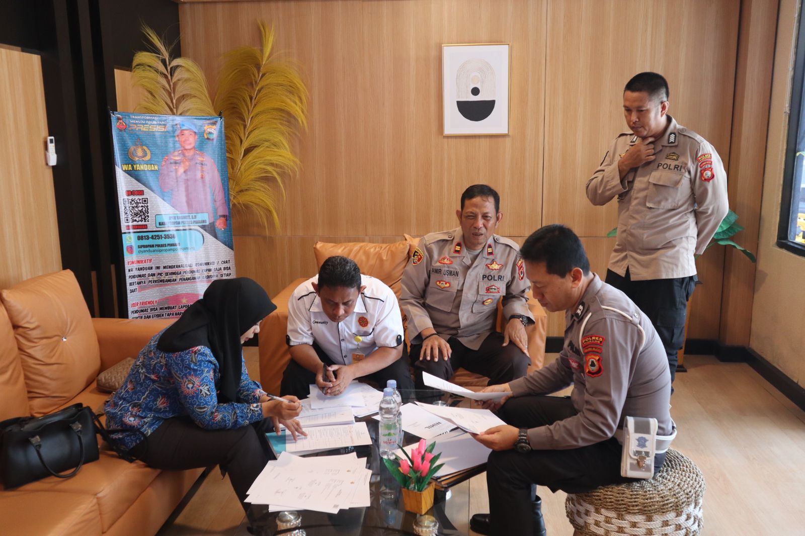 Polres Pinrang Terima Kunjungan Tim Ombudsman RI Provinsi Sulsel