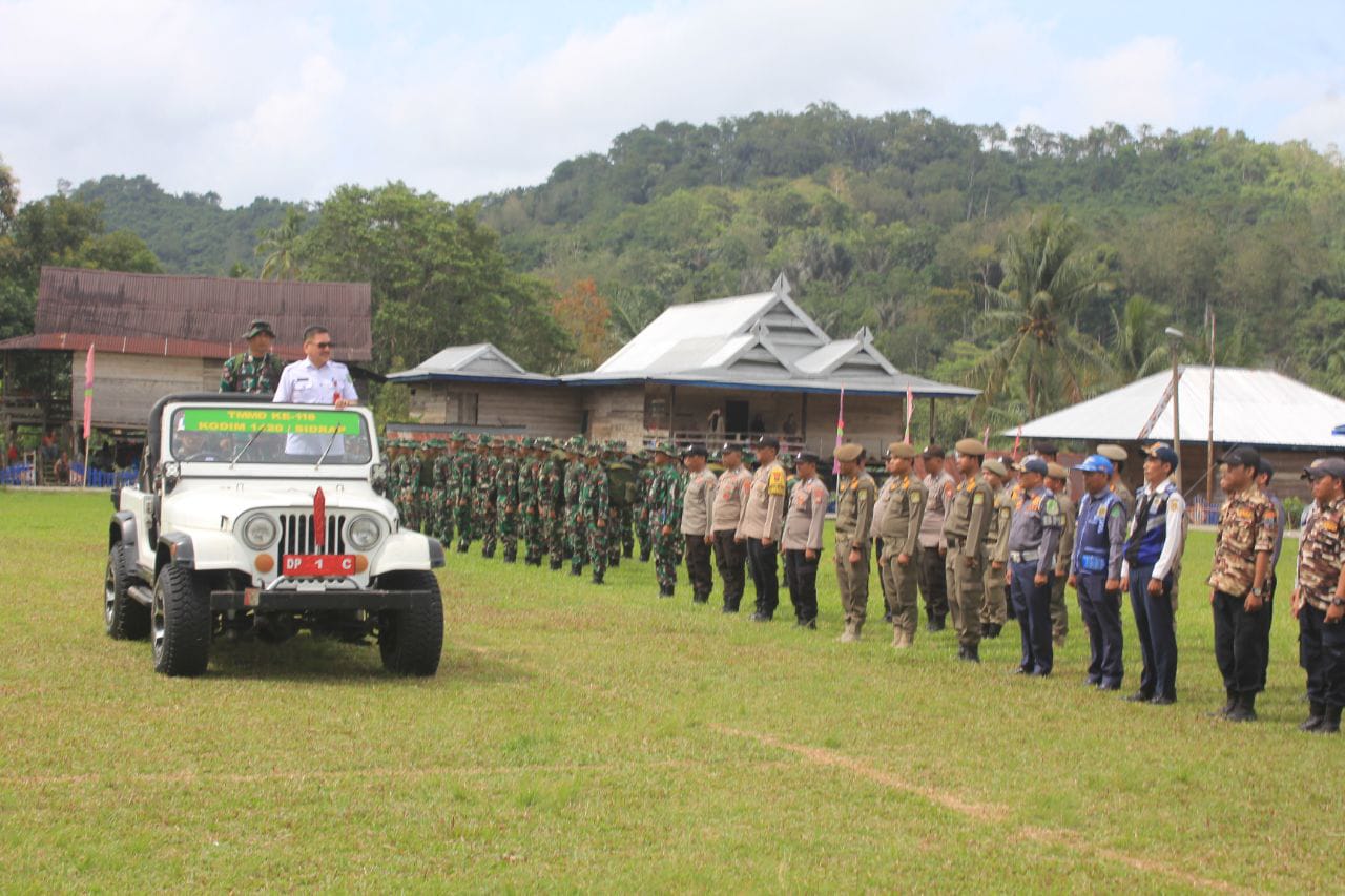 TMMD Ke-118 Sidrap Dimulai, Sebagai Sinergi Lintas Sektoral Mewujudkan Kemanunggalan TNI-Rakyat Semakin Kuat