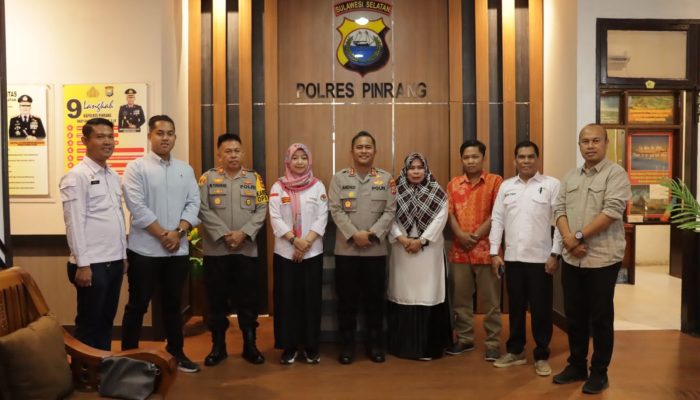 Kapolres Pinrang Terima Kunjungan Bawaslu Pinrang, Perkuat Jalinan Komunikasi Jelang Pemilu 2024