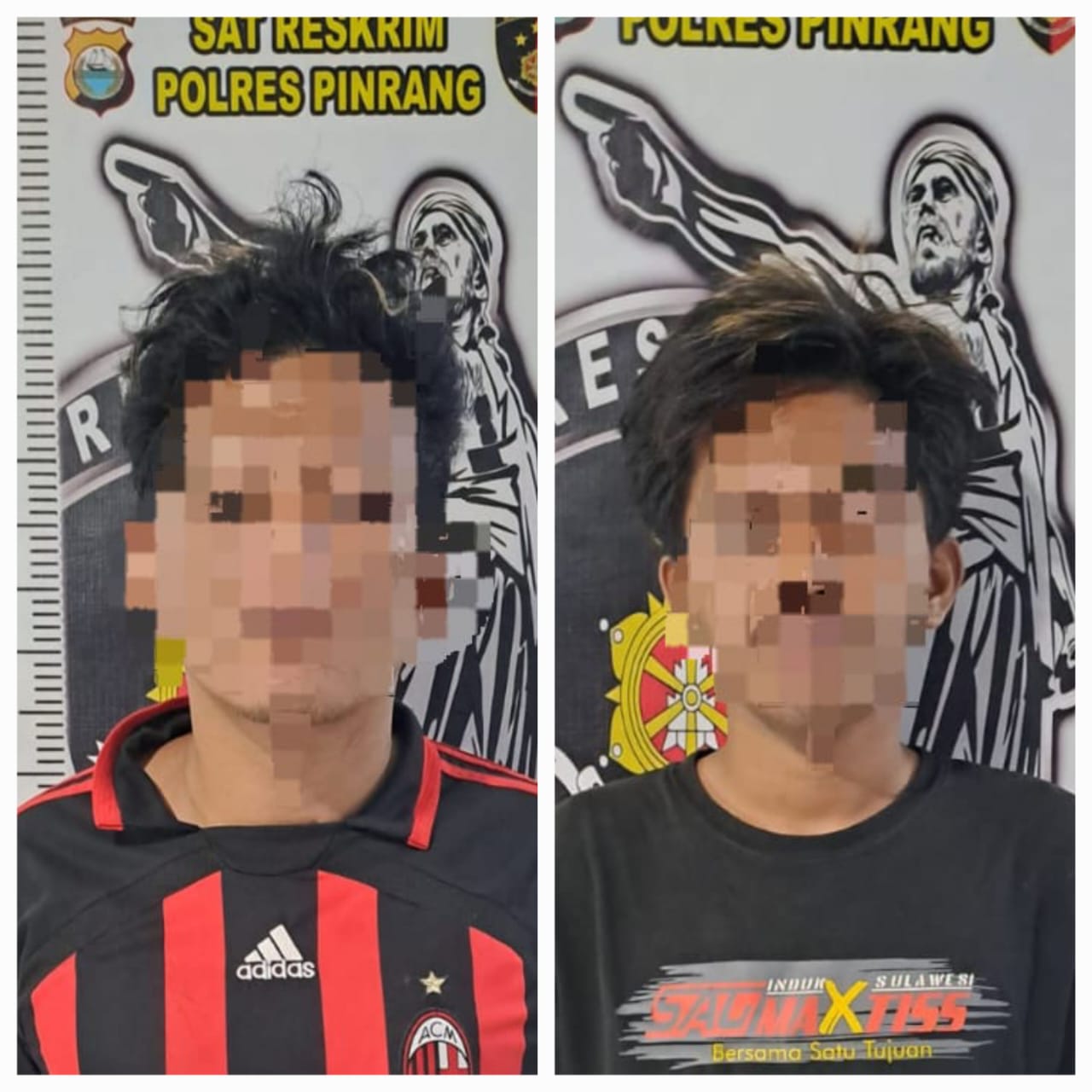 Tim Crime- Fighters Unit Resmob Sat Reskrim Polres Pinrang penagkapan Terduga Pelaku Pencurian dan Penadah