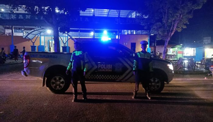 Patroli Biru Malam Hari Polres Sinjai, Antisipasi Gangguan Kamtibmas