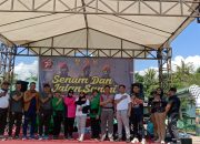 Wakapolres Palopo Hadiri Senam Dan jalan Santai Dalam Rangka HUT TNI ke 78