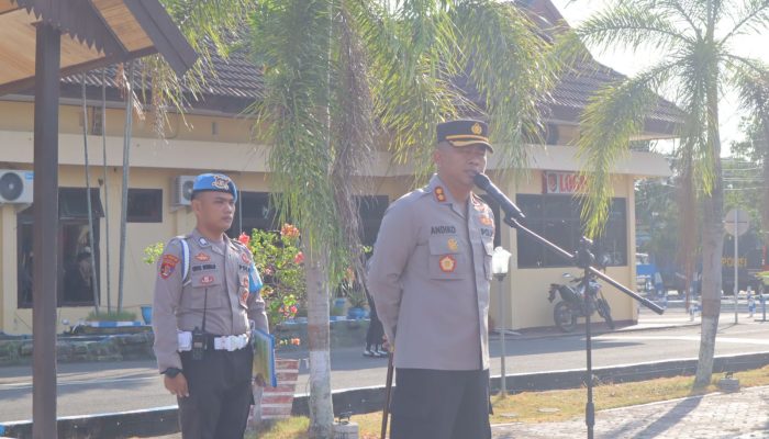 Kapolres Pinrang Pimpin Apel Jam Pimpinan dan Sampaikan Beberapa Penekanan