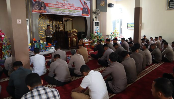 Polres Sinjai Gelar Peringatan Maulid Nabi Muhammad SAW 1445 H / 2023 M