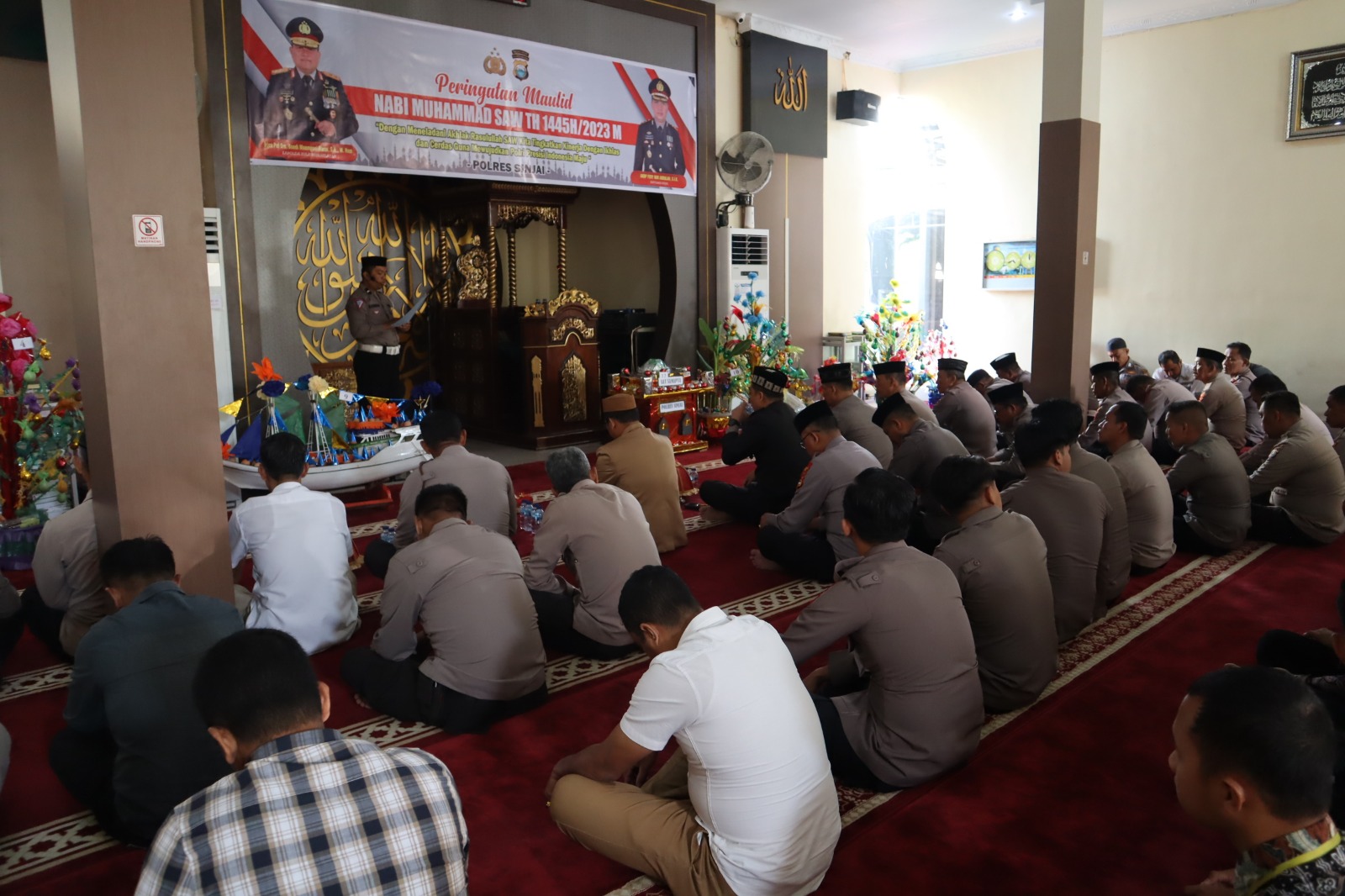 Polres Sinjai Gelar Peringatan Maulid Nabi Muhammad SAW 1445 H / 2023 M