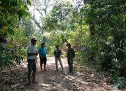 Babinsa Desa Karebosi Ajak Warga Sosialisasi Bahaya Kebakaran Hutan di Lokasi TMMD