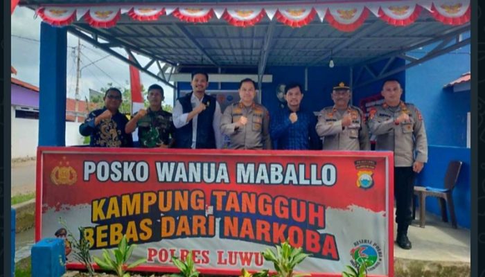 Juara 1 Tingkat Provinsi, Kampung Tangguh Bebas Narkoba Luwu, Wakili Polda Sulsel di Tingkat Nasional