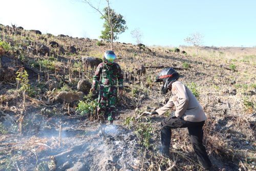 Kapolres Bersama Dandim 1405/Parepare Komitmen Menjaga Situasi Karhutlah diwilayah kota parepare