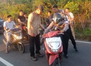Polres Sinjai Bubarkan Aksi Balap Liar di Tanassang, Amankan 14 Unit Motor