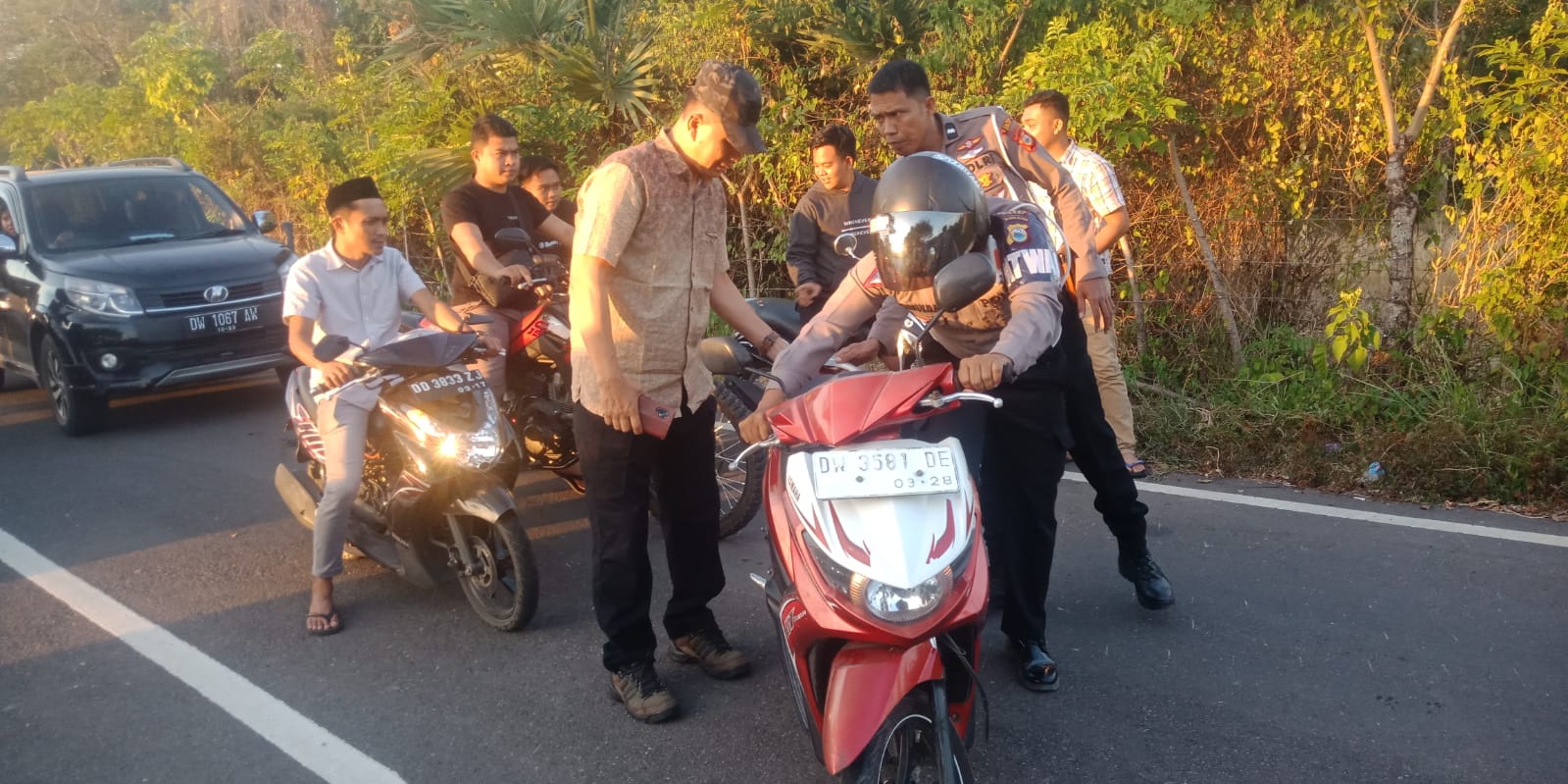 Polres Sinjai Bubarkan Aksi Balap Liar di Tanassang, Amankan 14 Unit Motor