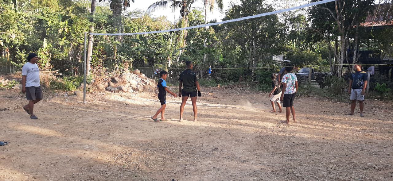 TMMD ke-118 Kodim 1420/Sidrap: Satgas Ajak Generasi Muda dan Warga Melalui Ajang Olahraga Bola Voli Bersama