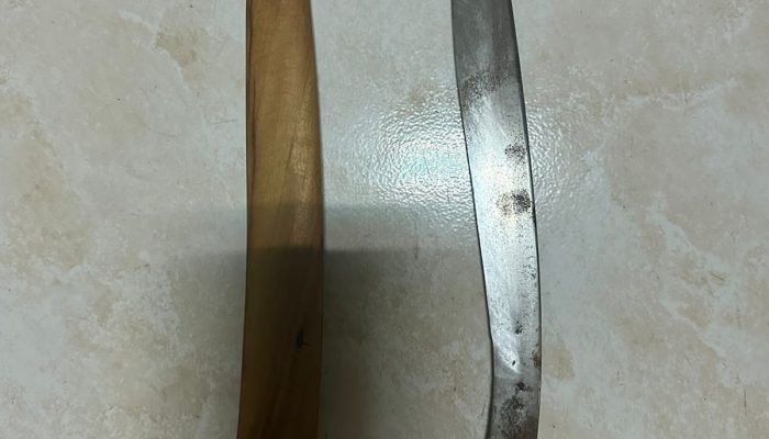 Kedapatan Bawa Badik Pemuda Ini Di Amankan Unit Reskrim Polsek wara