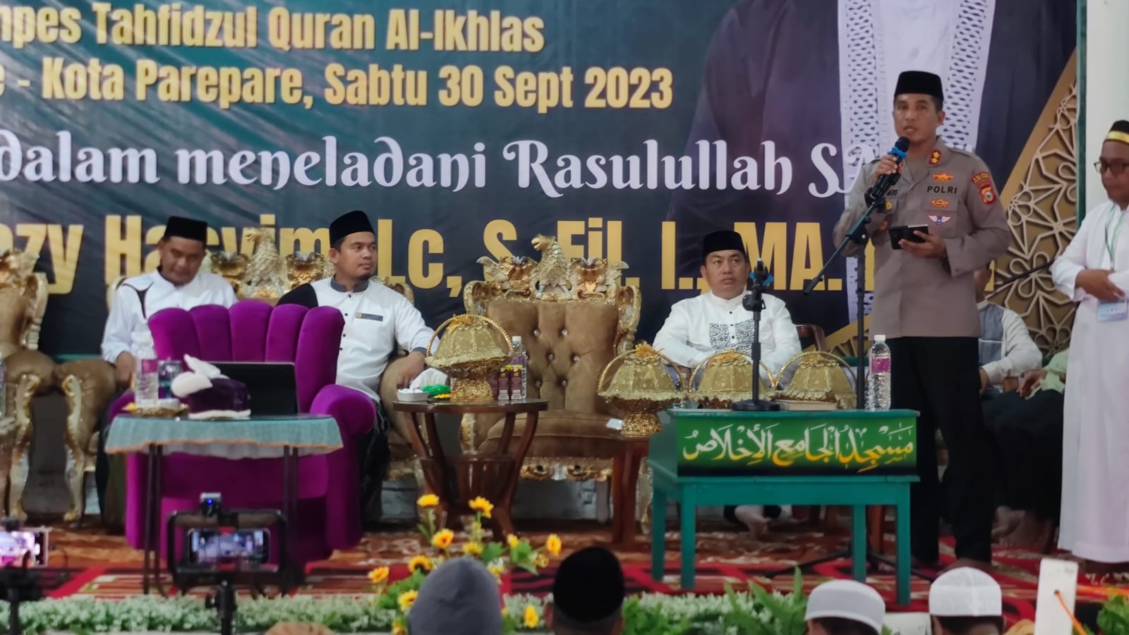 Ciptakan Pemilu Tahun 2024 Aman Dan Damai Polres Parepare Gelar Tabligh Akbar