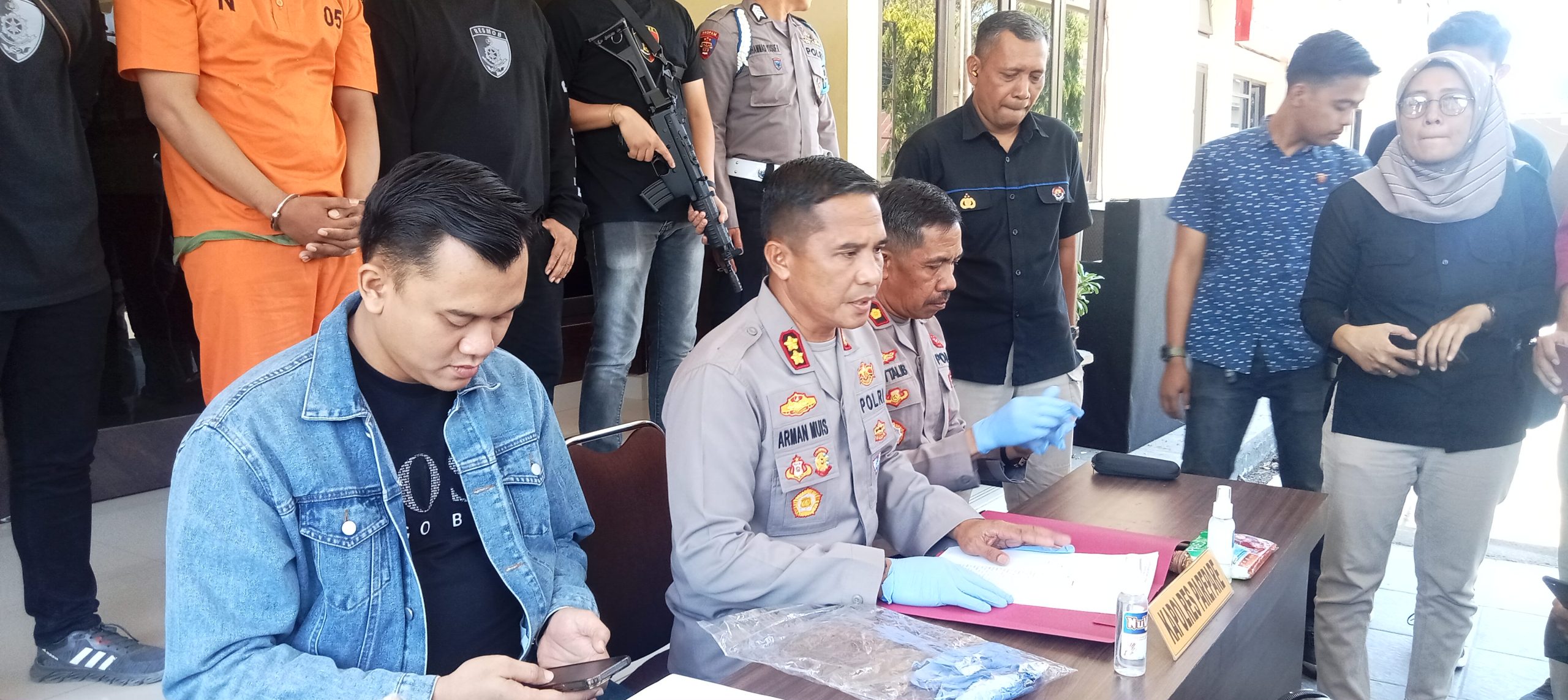 AKBP Arman Muis Pimpin Press Rilis Hasil Ungkap Kasus Curanmor