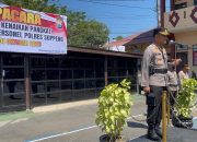 Kapolres Soppeng Pimpin Upacara Korps Raport Kenaikan Pangkat Pengabdian Personil Polres Soppeng TMT 01 Oktober 2023
