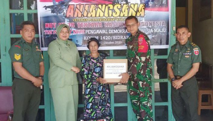 Kodim 1420/Sidrap Peringati HUT TNI ke-78 dengan Kegiatan Anjang Sana yang Penuh Penghargaan dan Semangat Kebersamaan