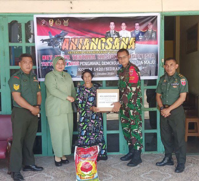 Kodim 1420/Sidrap Peringati HUT TNI ke-78 dengan Kegiatan Anjang Sana yang Penuh Penghargaan dan Semangat Kebersamaan