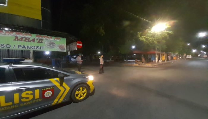 Cegah Aksi Balap Liar, Polsek Watang Sawitto Polres Pinrang Lakukan Patroli Di beberapa Titik Hingga Dini Hari