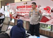 Menyambut HUT Humas Polri ke-72 Polres Wajo Melaksanakan Kegiatan Donor Darah