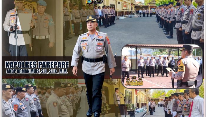 Ciptakan Keamanan dan Ketertiban Lalulintas Kapolres Parepare Sebar Personil di Sejumlah Perapatan Kota Parepare
