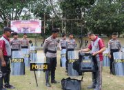 Waka Polres Wajo Pimpin Pengecekan Peralatan Dalmas Persiapan Operasi Mantap Brata 2023-2024