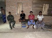 Bersama Satgas TMMD Ke-118 Kodim 1420/Sidrap, Warga Desa Kalempang Kecamatan Pitu Riawa Bersatu dalam Siskamling untuk Keamanan dan Ketentraman