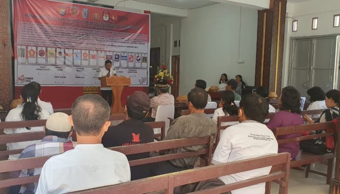 Polsek Makale Polres Tana Toraja Menggelar Deklarasi Pemilu Damai Tahun 2024