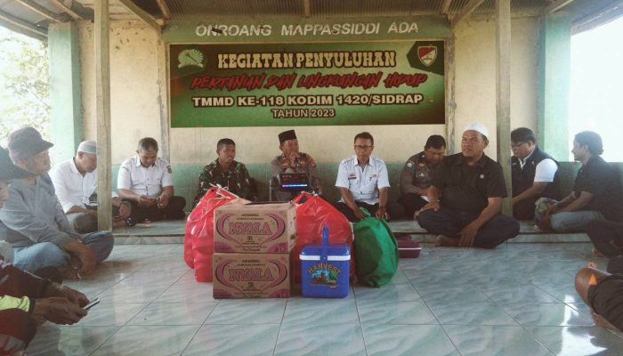 Satgas TMMD Ke-118 Sidrap dan Disran Pemkab Sidrap Membimbing Warga dalam Pengetahuan Pertanian dan Lingkungan