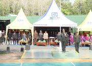 Hadiri Upacara Peringatan HUT TNI ke 78, Kapolres Soppeng Bersama PJU dan Kapolsek Berikan Surprice Nasi Tumpeng