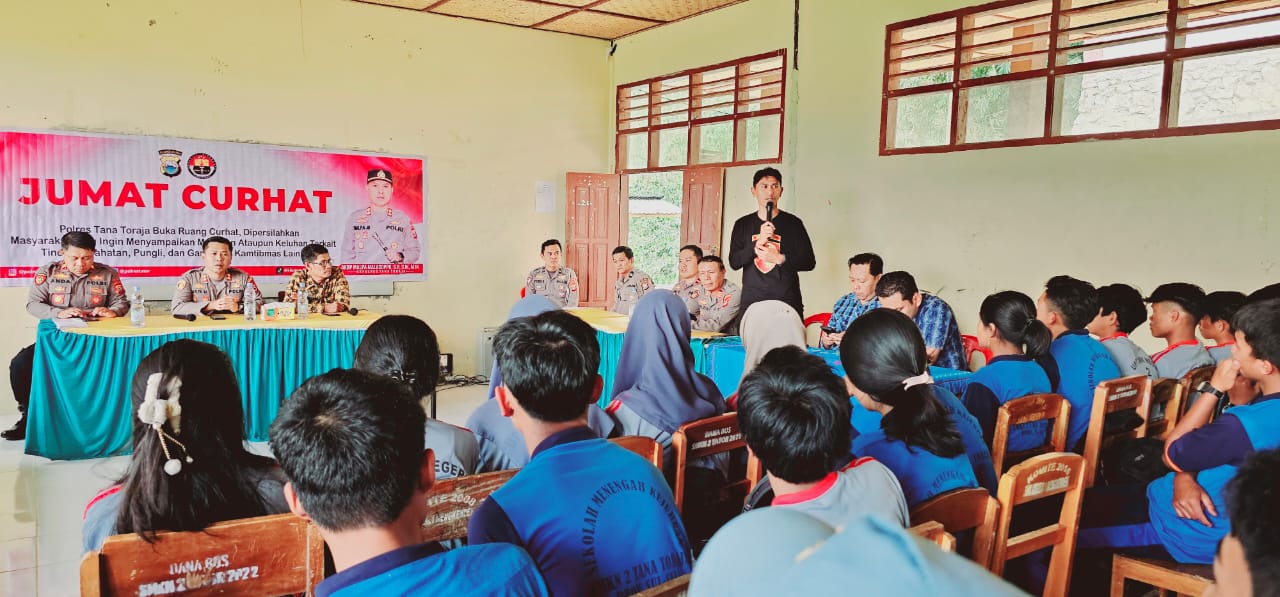 Peduli Generasi Penerus Bangsa Kapolres Tana Toraja Konsisten Temui Para Pelajar