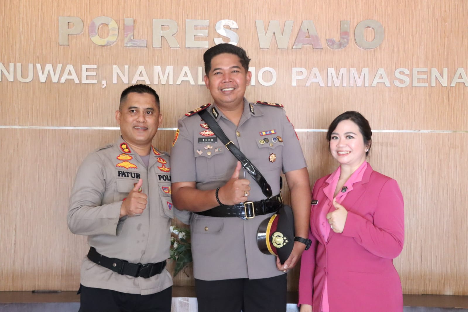 AKBP Facthur Rochman Pimpin Upacara Penyerahan Jabatan Kasat Reskrim Polres Wajo