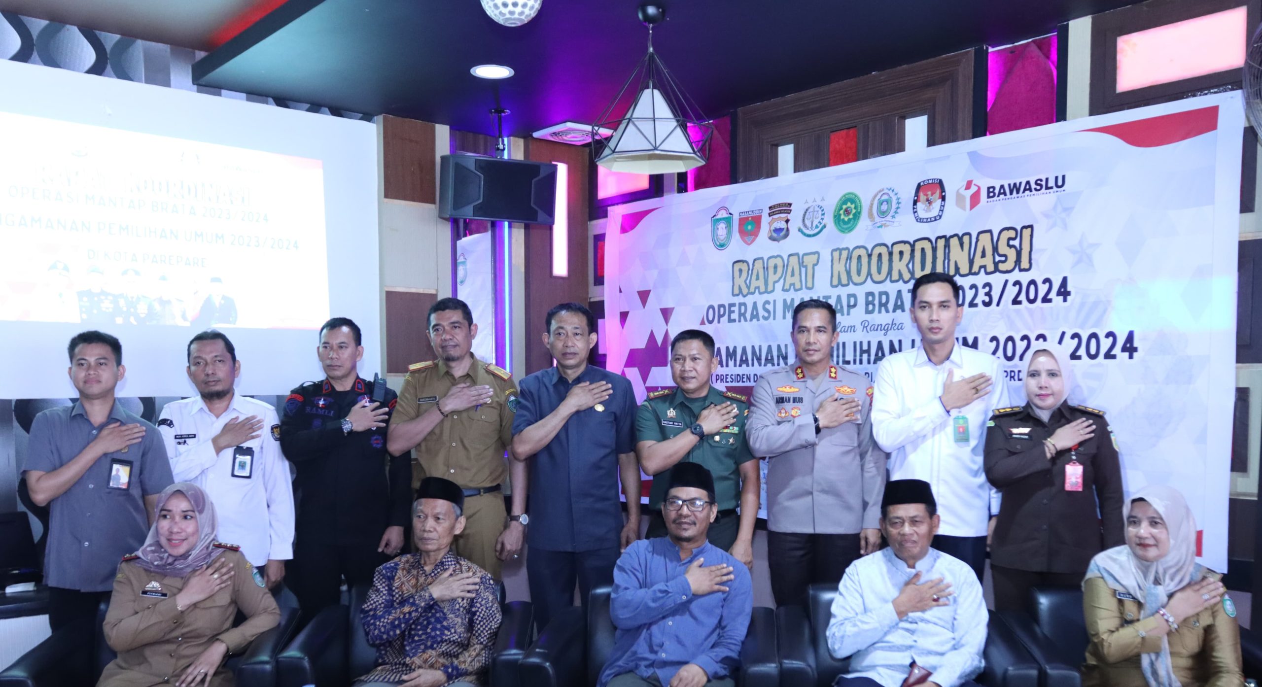 Kapolres Pare Pare Pimpin Rakor Ops Mantap Brata 2023-2024