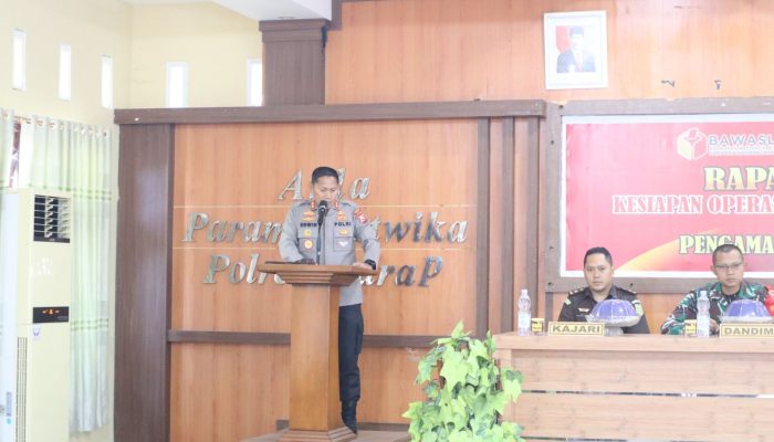 Kapolres Sidrap Pimpin Rakor Kesiapan Operasi Mantap Brata 2023-2024 Dalam Rangka Pengamanan Pemilu