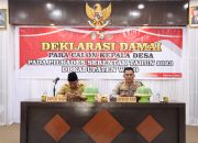 Kapolres Wajo Buka Secara Resmi Deklarasi Damai Para Calon Kades Pada Pilkades Serentak 2023